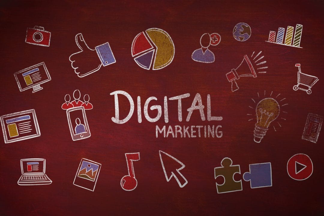 composite image of digital marketing